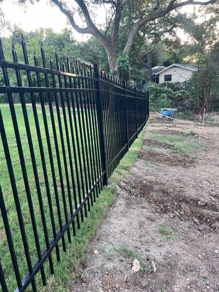 Custom iron fence